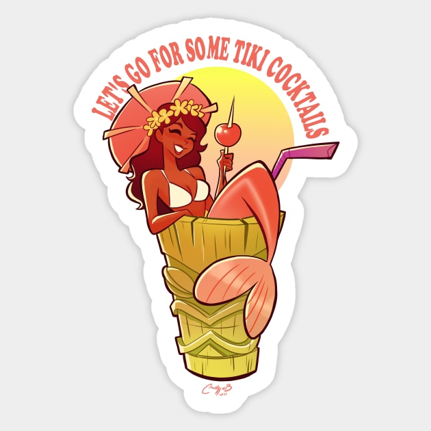 LET'S GO FOR SOME TIKI COCKTAILS Sticker by melivillosa